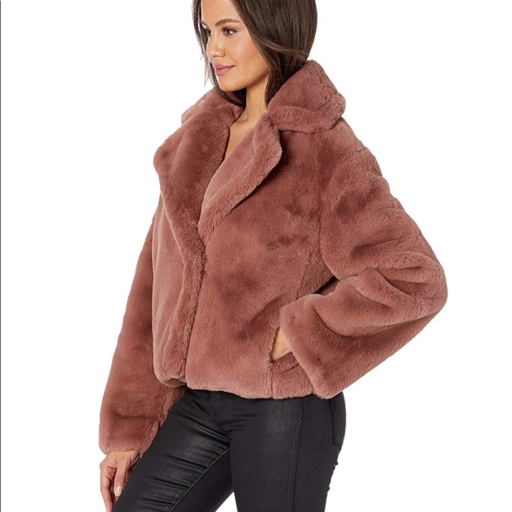 BB Dakota Big Time Plush Faux Fur Jacket
